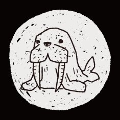 walrus doodle N4
