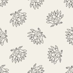 Werewolf doodle seamless pattern background N2
