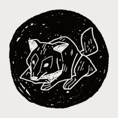 wolf doodle N6