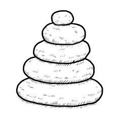 arranged stones