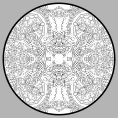 coloring book page for adults - zendala N2