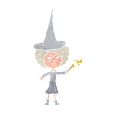 cartoon halloween witch N2