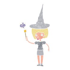 cartoon halloween witch N3