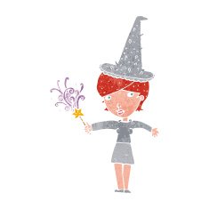 cartoon halloween witch N4