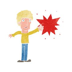 Cartoon Man Pointing N3