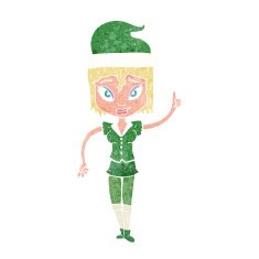 santa's helper cartoon