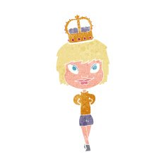 cartoon person wearing crown N2