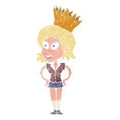 cartoon person wearing crown N3