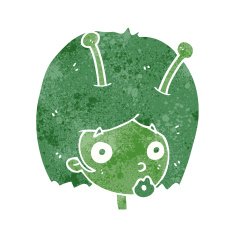 Cartoon Alien Girl N5