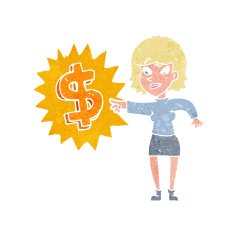 making money cartoon