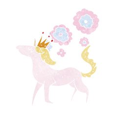 cartoon magical horse