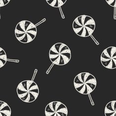 candy doodle drawing seamless pattern background