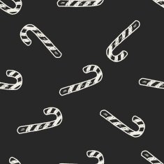 candy doodle drawing seamless pattern background N6