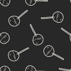 candy doodle drawing seamless pattern background N7