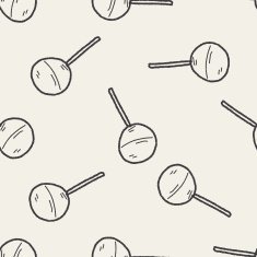 candy doodle drawing seamless pattern background N15