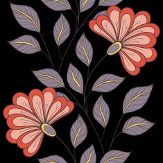 Vector seamless floral pattern N135