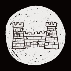 castle doodle N26