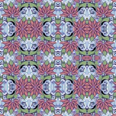 Vector Seamless Abstract Tribal Pattern N34