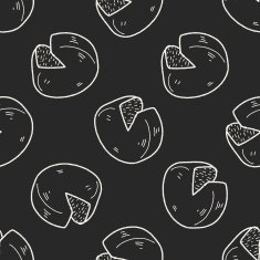 cheese doodle seamless pattern background