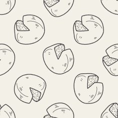 cheese doodle seamless pattern background N2
