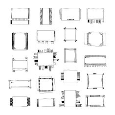 Decorative doodle frames banners ribbons borders
