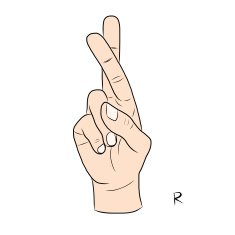 Sign language and the alphabet The Letter R N2