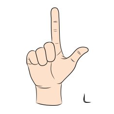 Sign language and the alphabet The Letter L N2