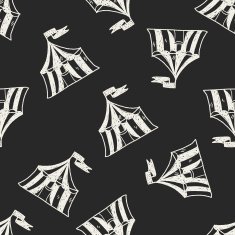 circus doodle seamless pattern background