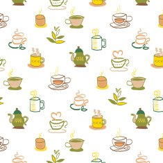 Coffee and tea pattern N3