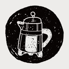 coffee doodle drawing N19