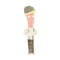 cartoon man in hat N2