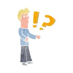 Cartoon Man Asking Question N4