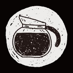 coffee doodle drawing N27