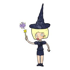 cartoon halloween witch N8