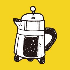 coffee doodle drawing N29