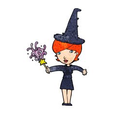 cartoon halloween witch N9