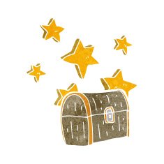 Pirate Treasure Chest Cartoon N9