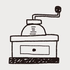 coffee grinder doodle N4