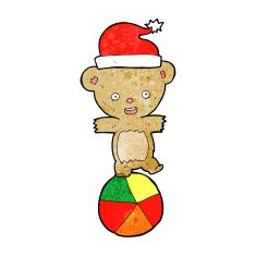 cartoon christmas teddy bear N3