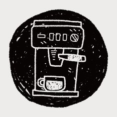 Coffee Machine Doodle N6