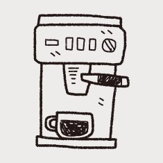 Coffee Machine Doodle N7