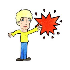 Cartoon Man Pointing N5
