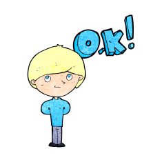 cartoon man thinking OK N3