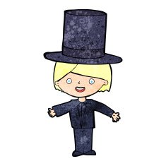 cartoon man wearing hat N6