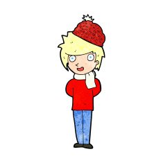 cartoon winter man N2