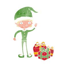 Cartoon Christmas Elf N20