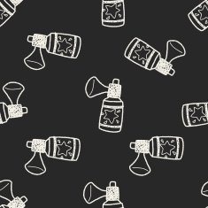 Cracker doodle drawing seamless pattern background N2