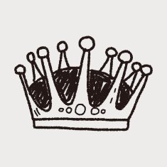 crown doodle N16