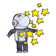 Cartoon Spaceman N4