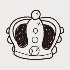 crown doodle N17